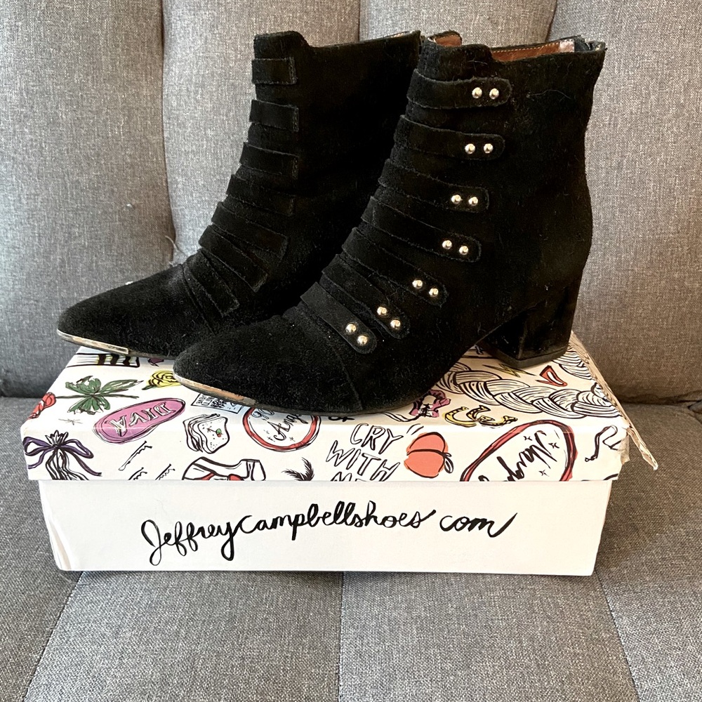 JEFFREY CAMPBELL - SERPICO Black Booties